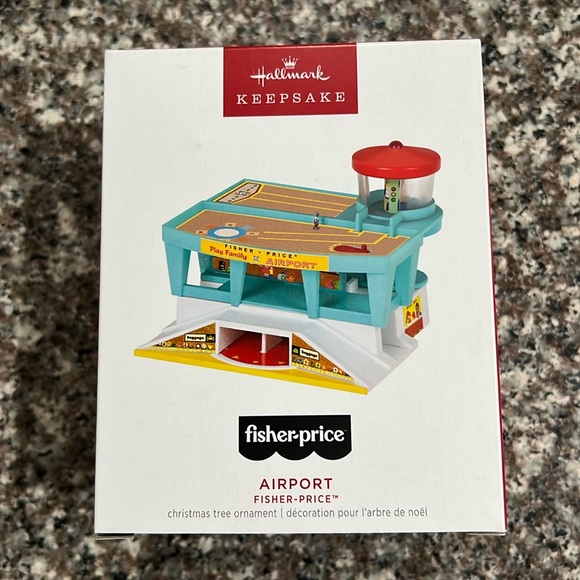 Hallmark keepsake fisher-Price play family airport ornament - Picture 1 of 4